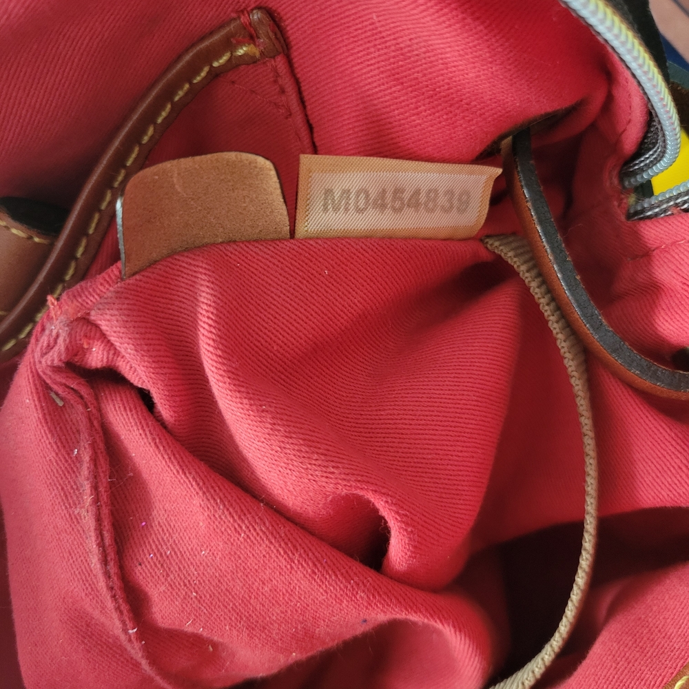 Dooney & Bourke Yellow Nylon Domed Satchel with Brown Accents - Picture 7 of 10